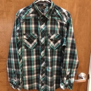 HELIX Men’s SS Button Snap Shirt